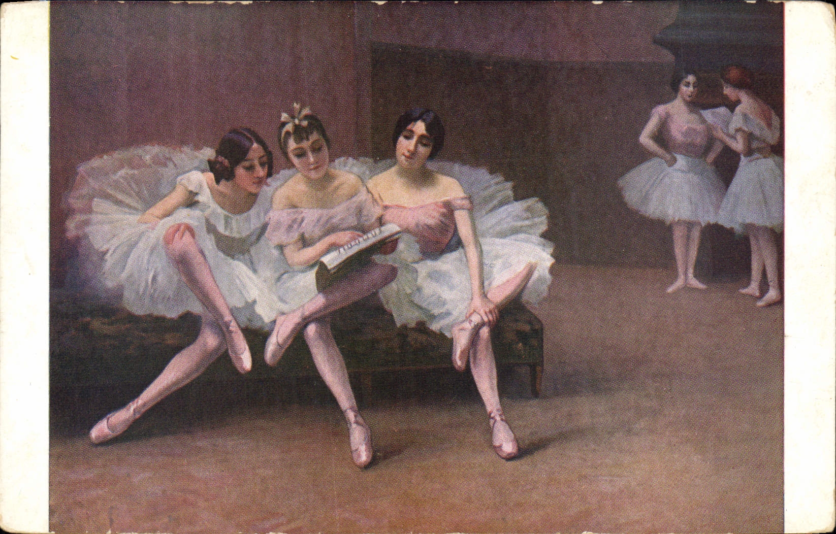 CPA Danse Salon de Paris Fleury Avant la lecon 