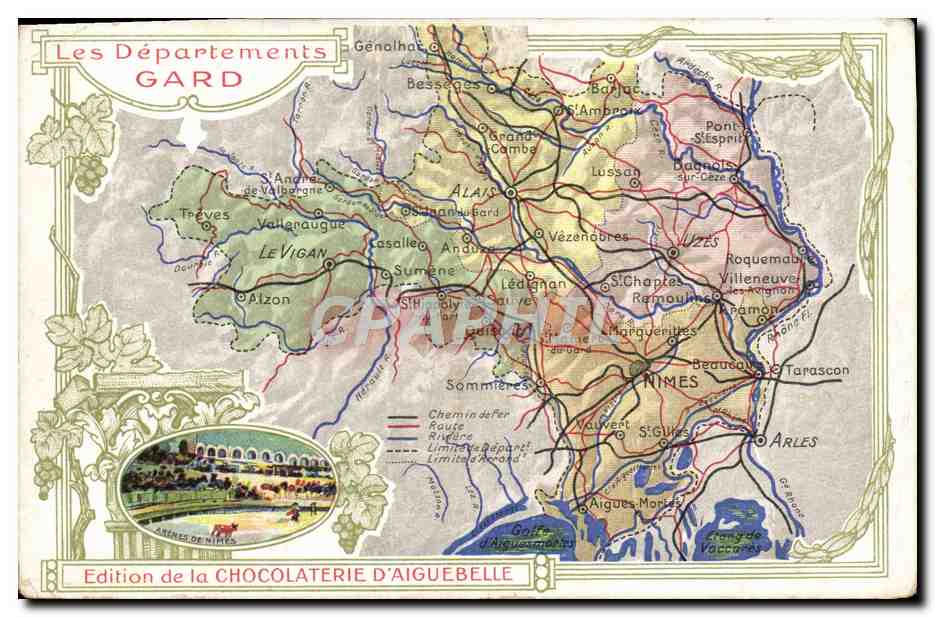 I Dipartimenti del GARD — Edizione della CIOCCOLATERIA D'AIGUEBELLE