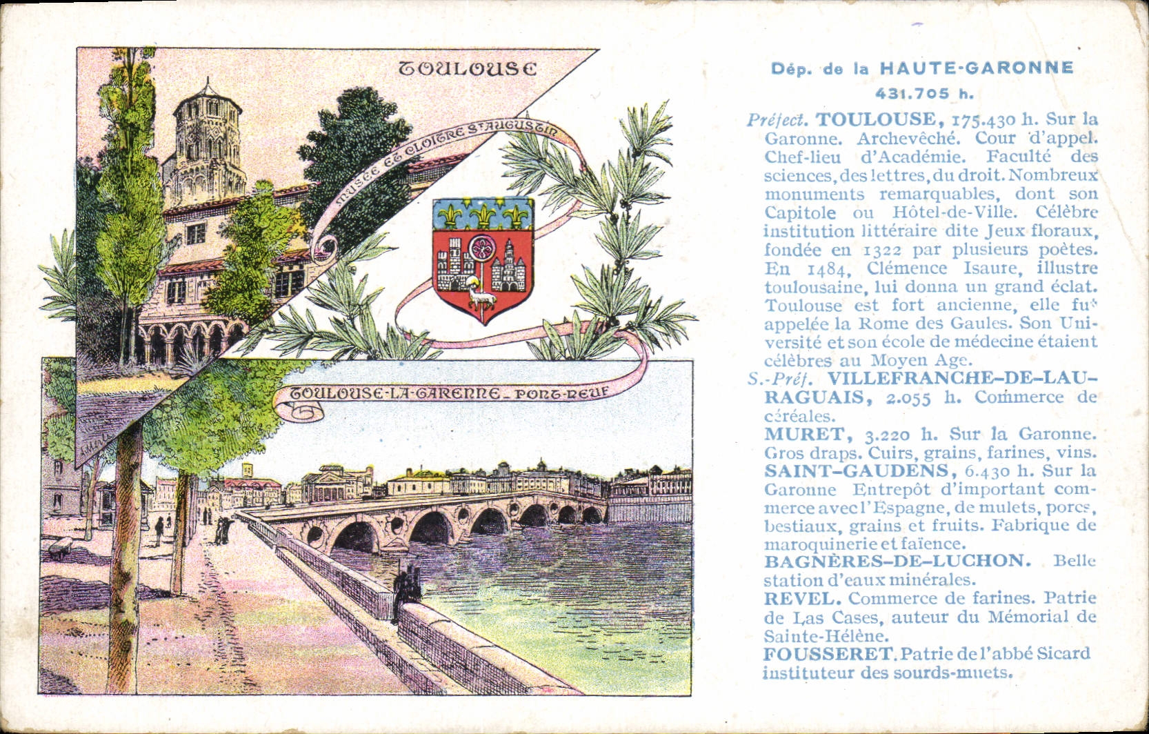 Toulouse — Hôtel-de-Ville et Capitole — Édition spéciale Pastilles Valda