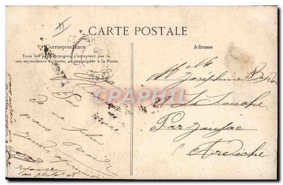 CPA Folklore Idylle champetre  — Verso