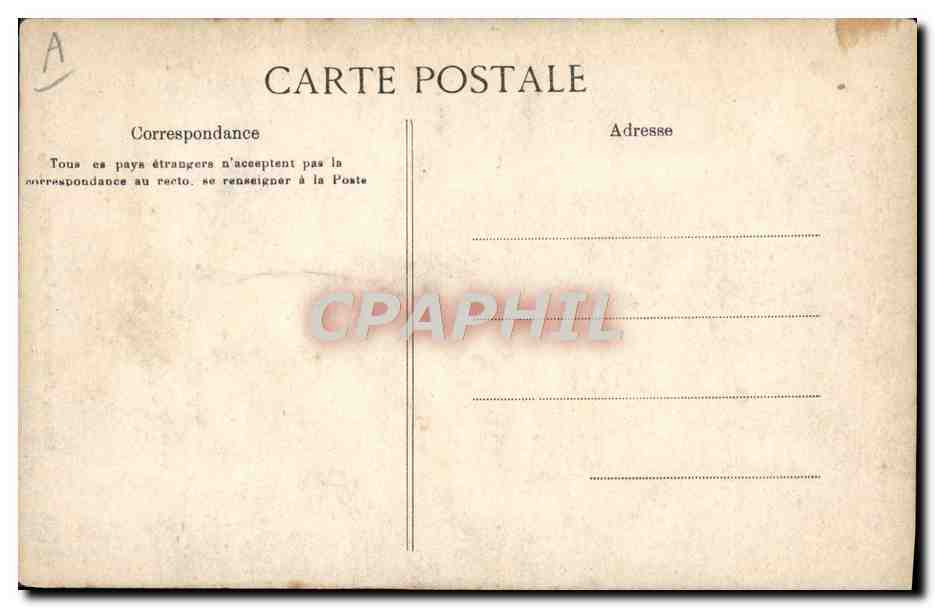 CPA Folklore Entree d'auberge de campagne Pipe Tabac  — Verso