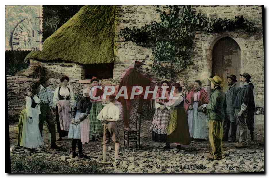 CPA Folklore Le charlatant du village Diable 