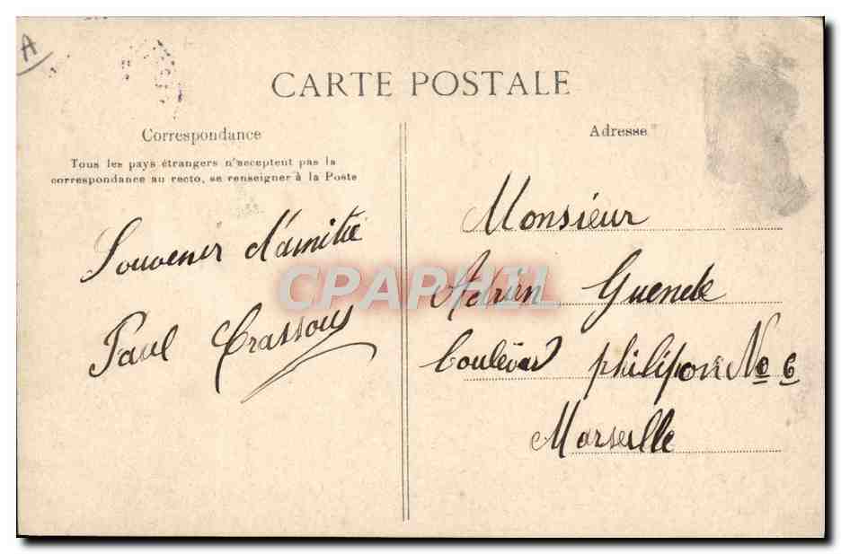CPA Folklore Le charlatant du village Diable  — Verso