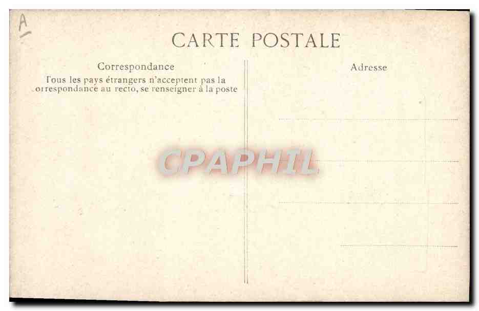 CPA Folklore Le queteur  — Verso
