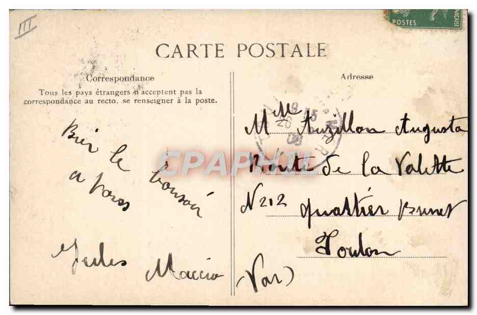 CPA Folklore Le proces verbal Gendarme  — Verso