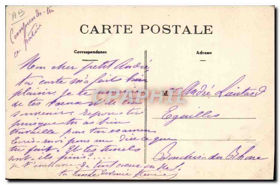 CPA Folklore Scene champetre La preparation des chataignes blanches  — Verso