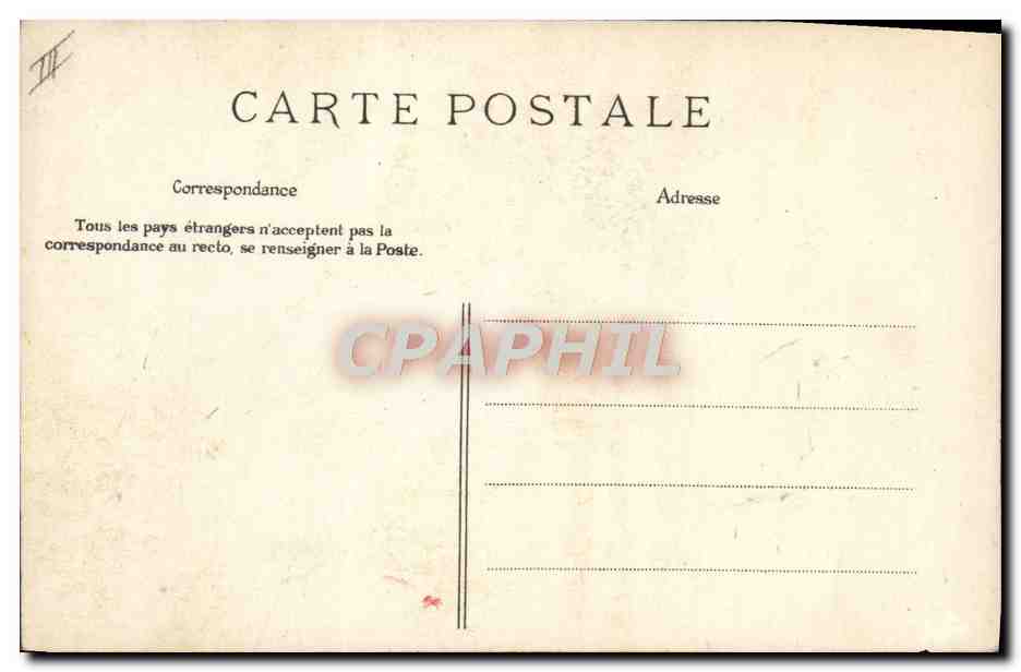 CPA Folklore Le chemin du village  — Verso