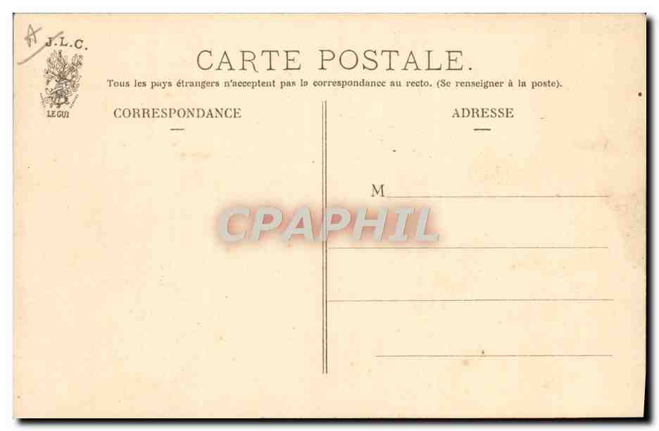 CPA Folklore A la barriere Cheval — Verso
