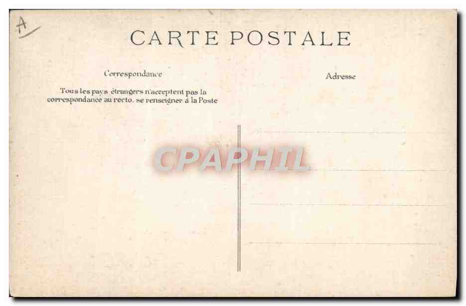 CPA Folklore Le depart du conscrit  — Verso