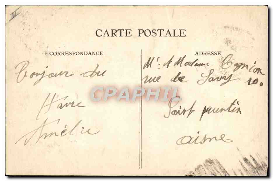 CPA Bateau Paquebot Ile de France — Rückseite