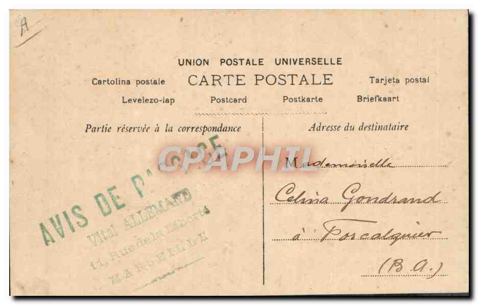 Deux fées ailées — édition CPAPHIL n° 586 — Achterkant