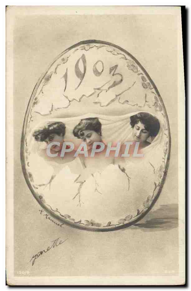 CPA Fantaisie Femme Annee 1903