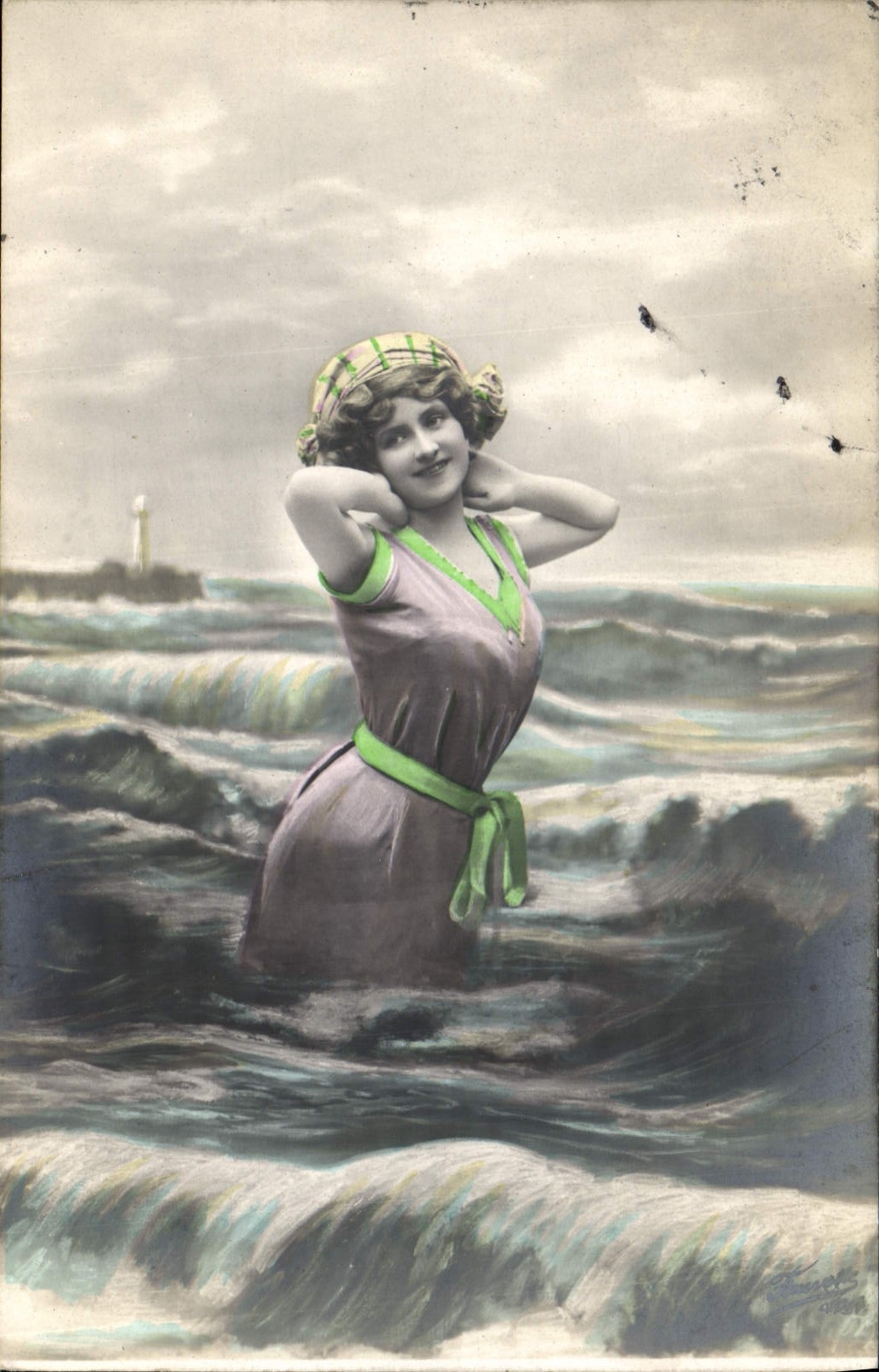 CPA Fantaisie Femme Bains de mer