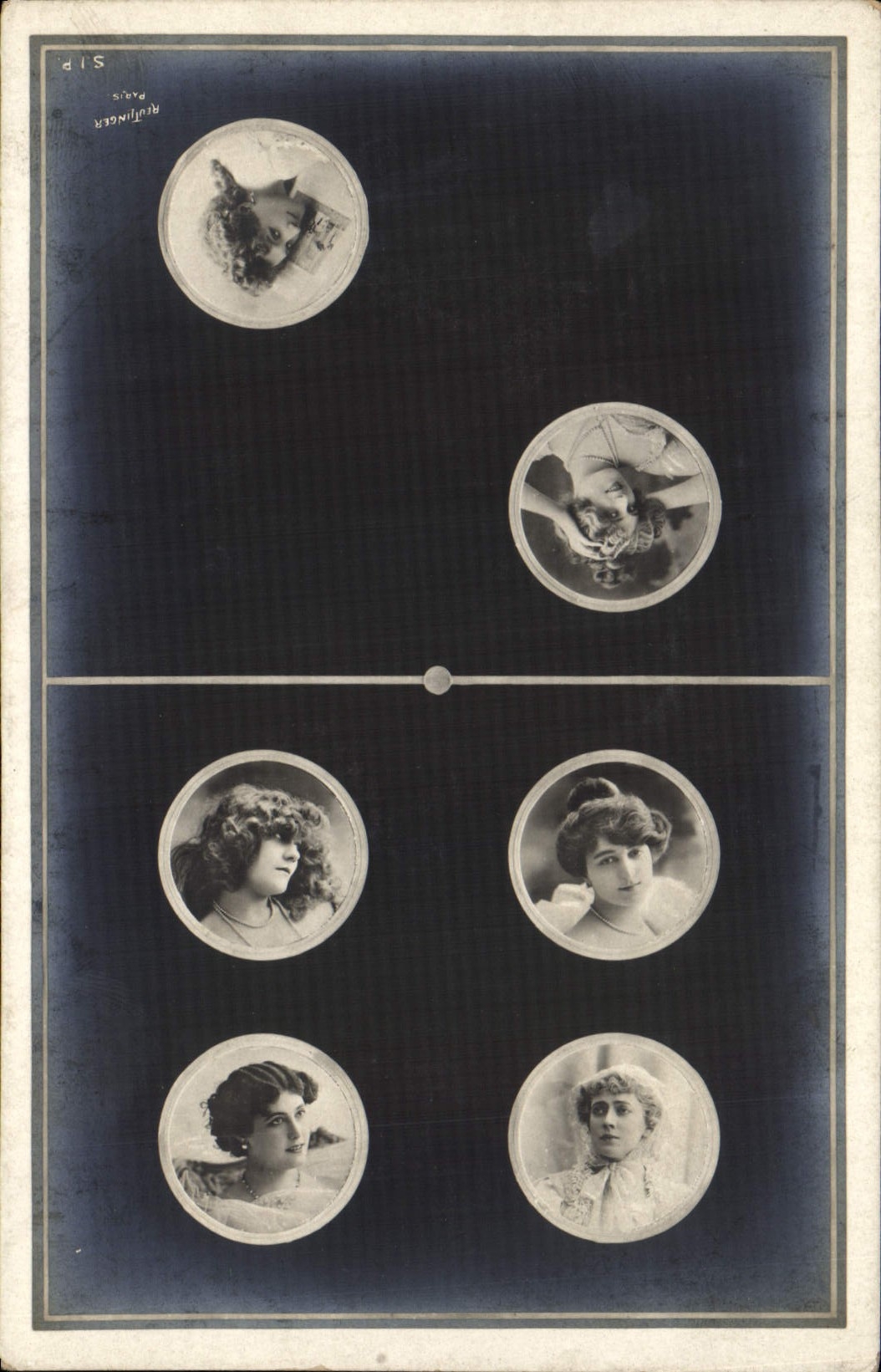 Six portraits féminins — éditeur Rüfingler, Paris — série S.I.P.