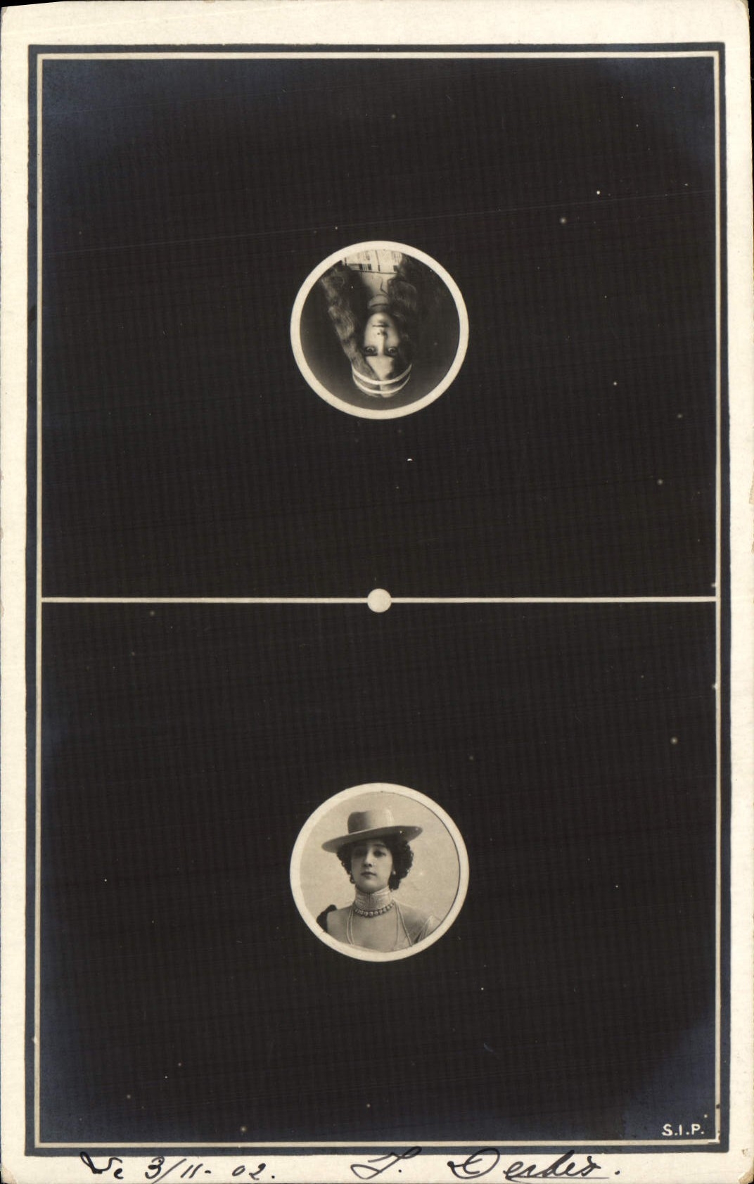 Two Female Portraits — S.I.P. — L. Deder
