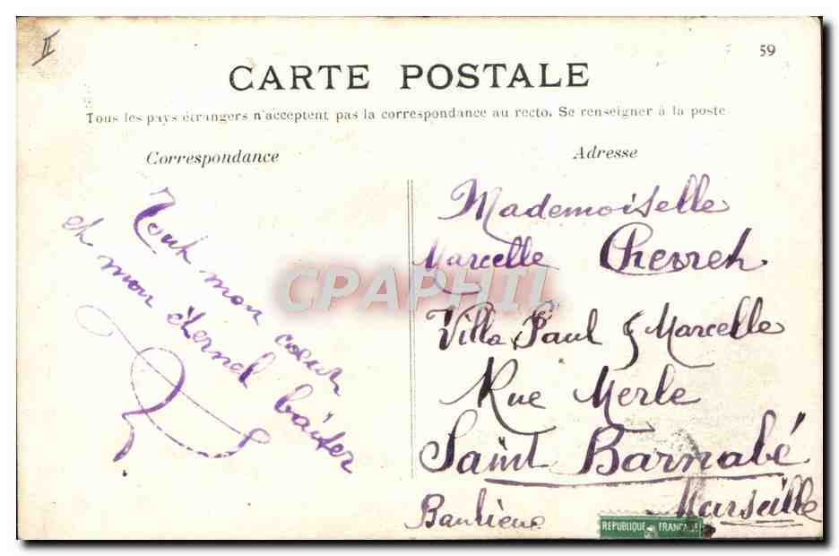 CPA Chevre Notre Dame de Paris La Esmeralda et sa chevre Djali  — Rückseite