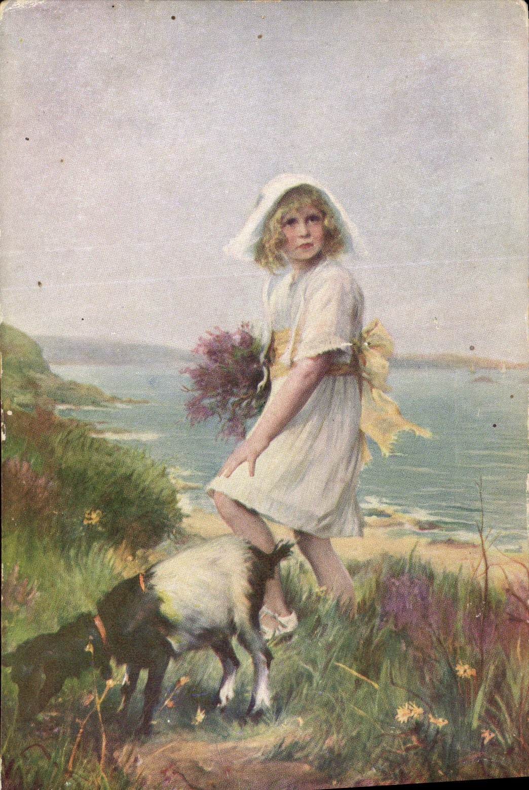 CPA Chevre Enfant Salon de Paris Walhain Sur la Cote d'Emeraude