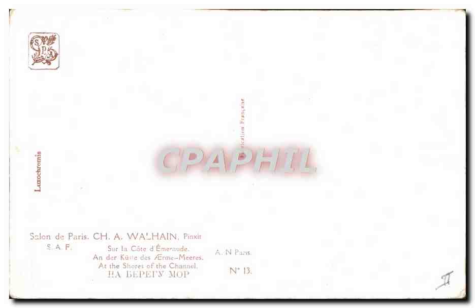 CPA Chevre Enfant Salon de Paris Walhain Sur la Cote d'Emeraude — Rückseite