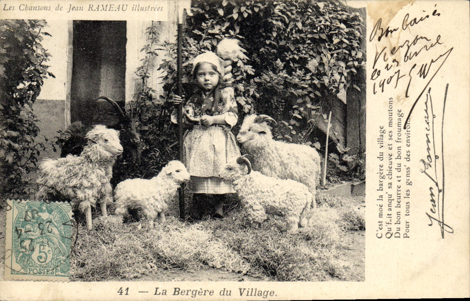 La Bergère du Village — Les Chansons de Jean RAMEAU illustrées — n°41