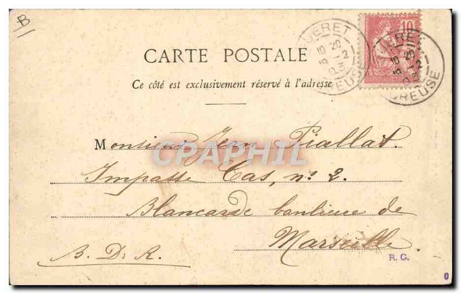 Gardeuse d'Oies - Costume de Vieille Marchoise — A. de Nussane, édit., Guderet — Reverso