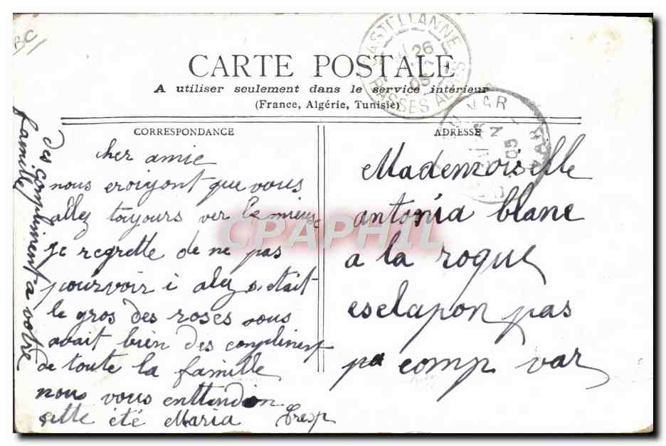 Chèvres à cou noir (Suisse) — éditeur STAECK H. — n° de série non visible — Verso