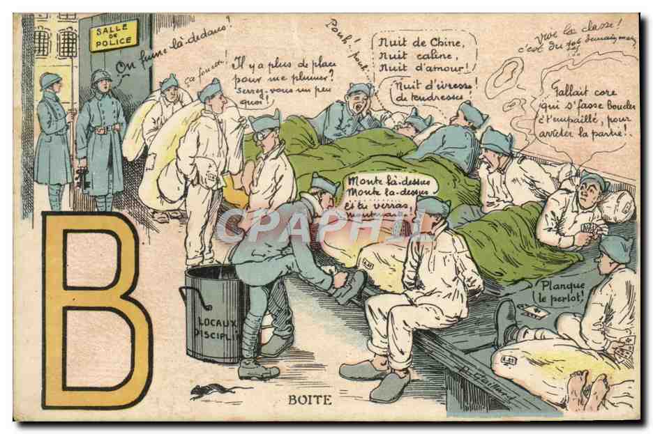 CPA Militaria Boite 