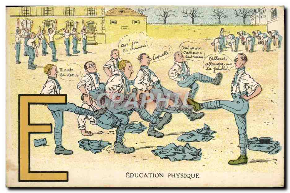 CPA Militaria Education physique