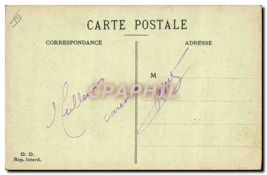 CPA Militaria Ronde Nuit ou noctambules  — Rückseite