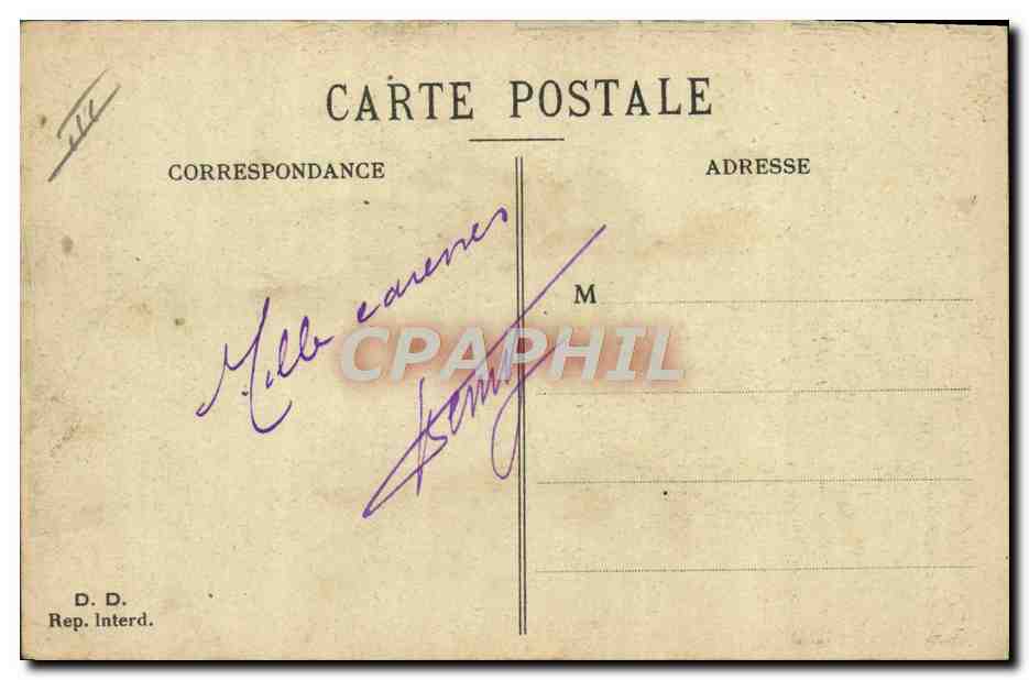 CPA Militaria Homme de chambre  — Rückseite