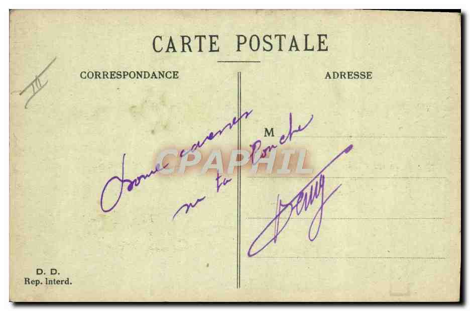 CPA Militaria Infirmerie Docteur — Rückseite