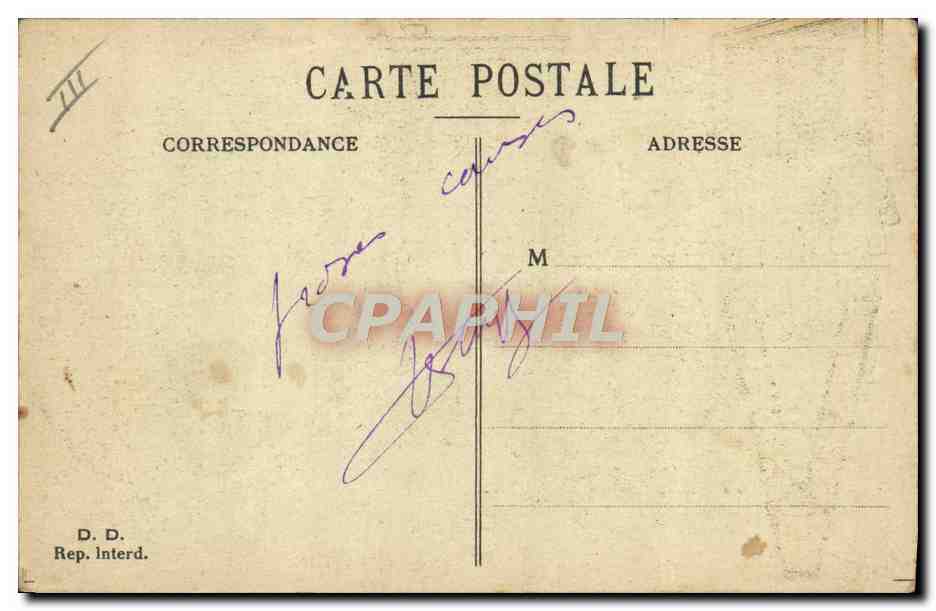 CPA Militaria Docteur Vaccination  — Rückseite