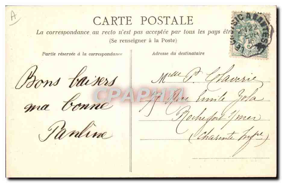 CPA Folklore La vie aux champs Le recit du marin  — Verso