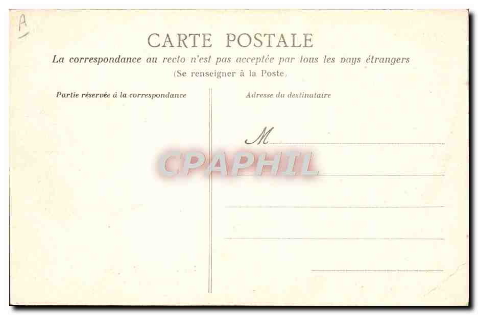 CPA Folklore La vie aux champs Au fil de l'eau — Verso
