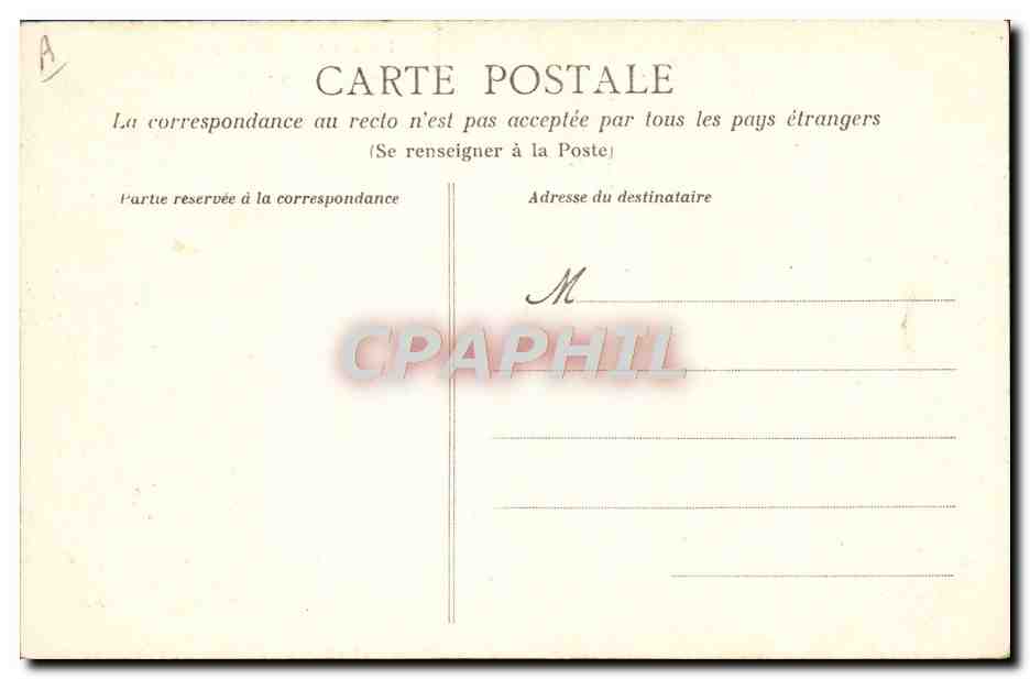 CPA Folklore La vie aux champs La fille du passeur  — Verso
