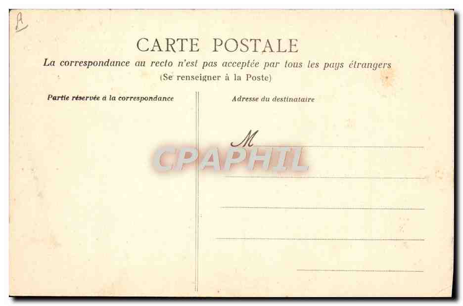 CPA Folklore La vie aux champs Un débarquement perilleux  — Verso
