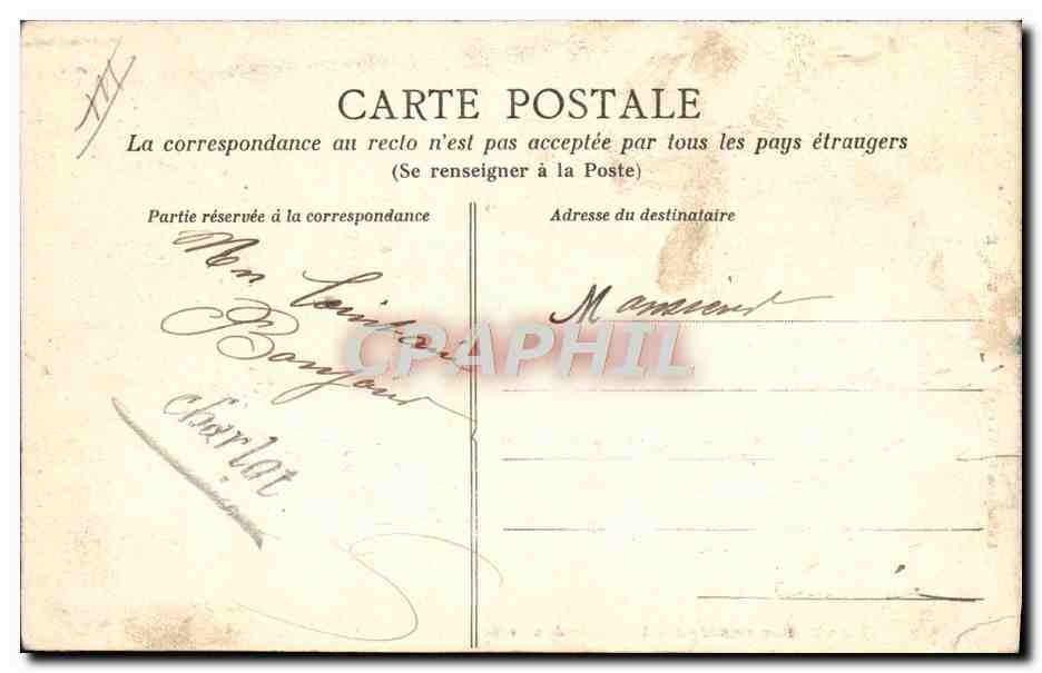 CPA Folklore La vie aux champs Servantes  — Verso