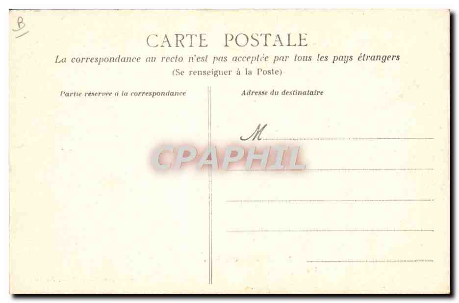 CPA Folklore La vie aux champs Un pique nique  — Verso