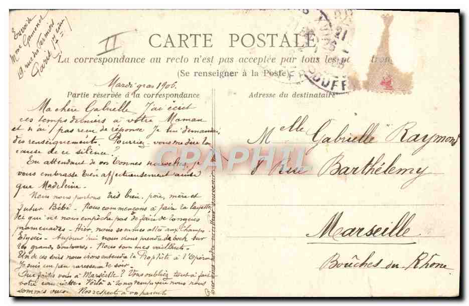 Femme au bord d'un étang — La vie aux champs — Héliotypie Dugas et Cie, Nantes, Série E — Verso