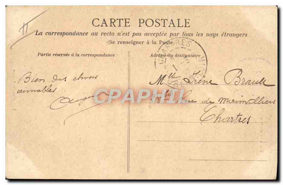CPA Folklore La vie aux champs Les moissonneuses  — Verso