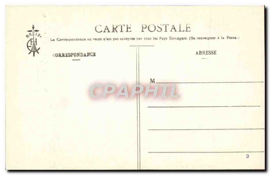 CPA Folklore Les chansons de Botrel Kenavo — Verso