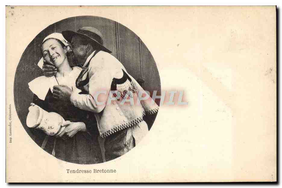 CPA Folklore Tendresse bretonne 