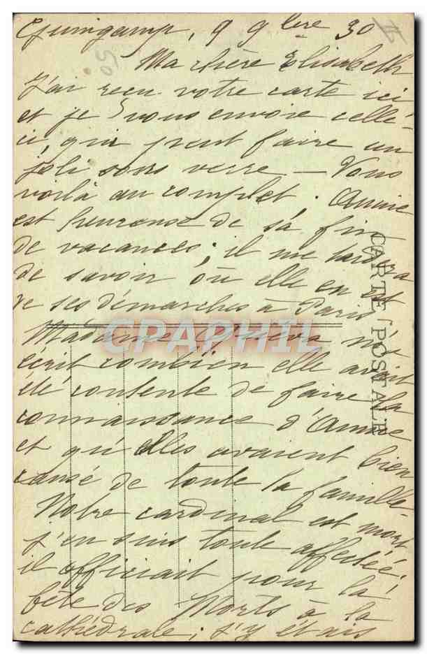 Intérieur Breton - Pays Paimpolais — E. Marin, n° 5750 — Verso