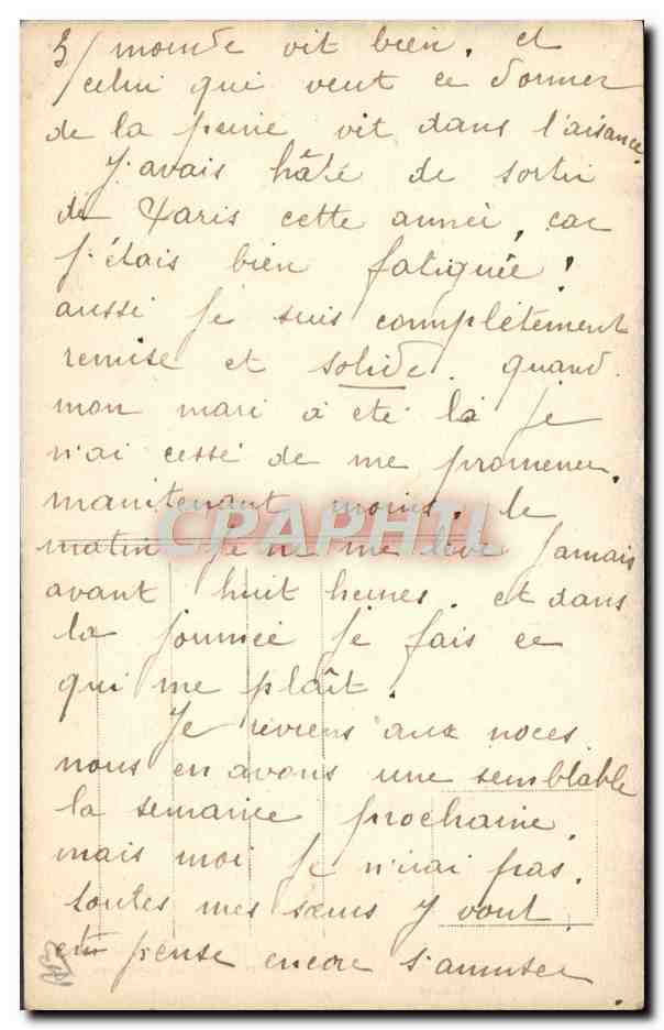 CPA Folklore Le travail de la laine  — Verso