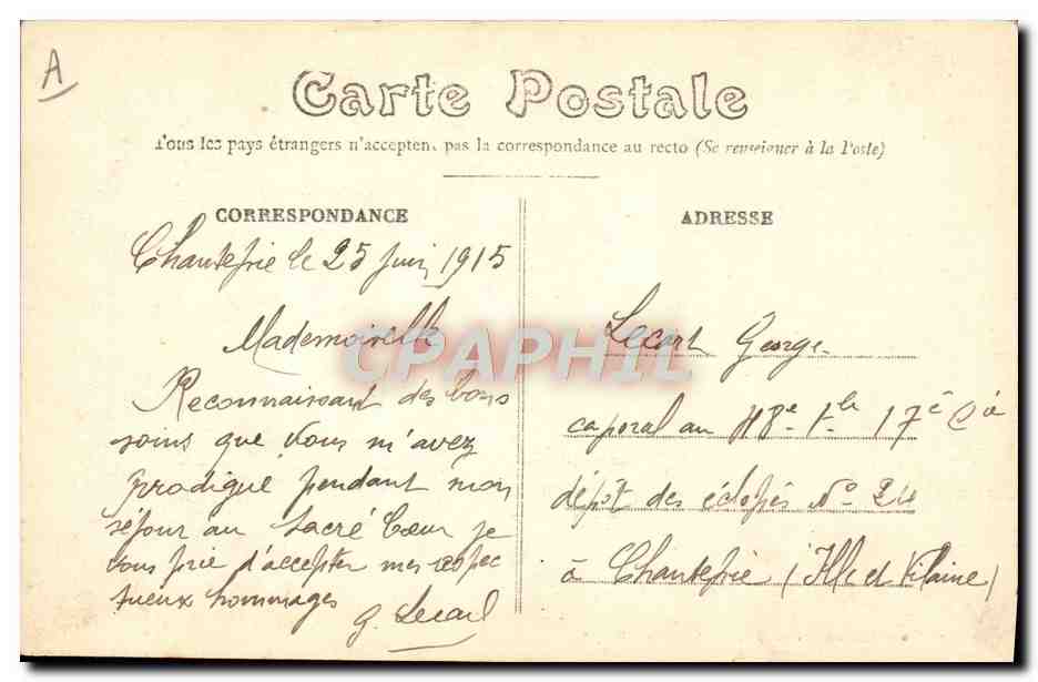 CPA Folklore L'amour en Bretagne Chacun son tour  — Verso