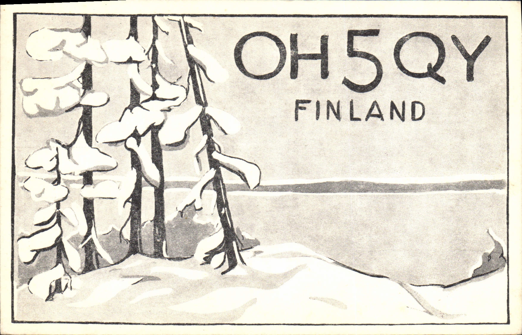CPA Telegraphie OH5QY Finland Lappeenranta 