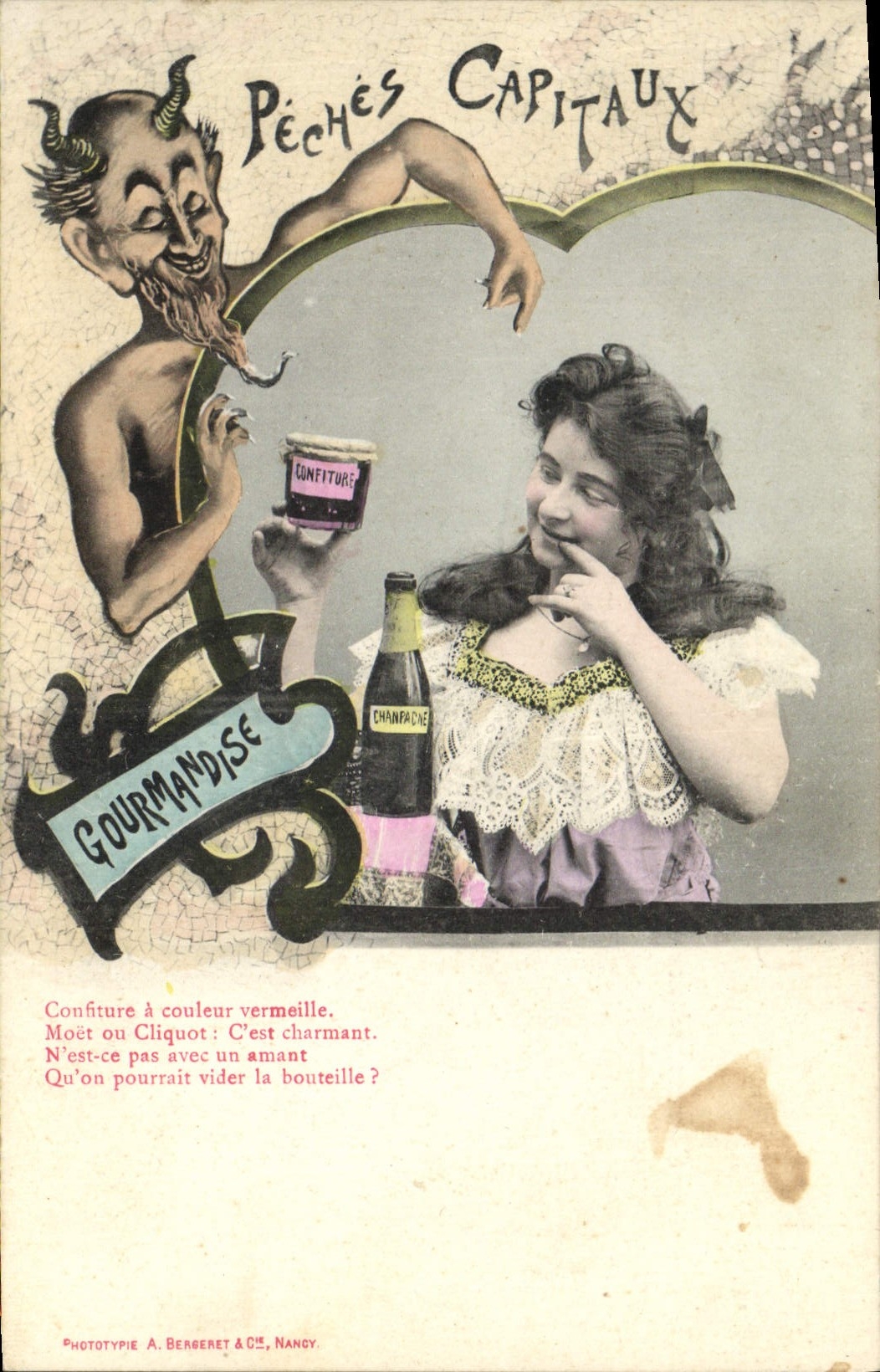 Péchés Capitaulx — Gourmandise — Phototypie A. Bergeret & Cie, Nancy
