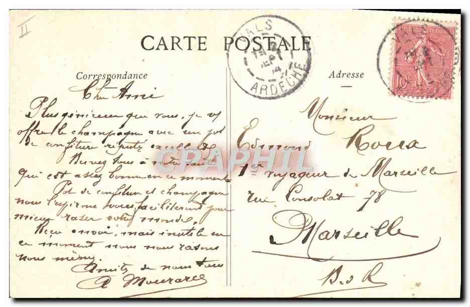 Péchés Capitaulx — Gourmandise — Phototypie A. Bergeret & Cie, Nancy — Rückseite