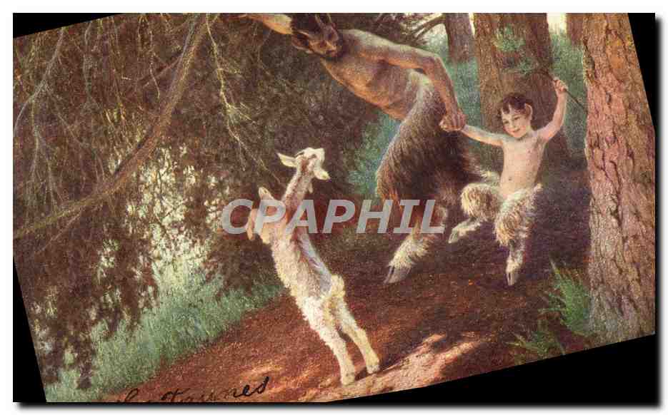 CPA Salon de Paris Les faunes Diable Chevre 