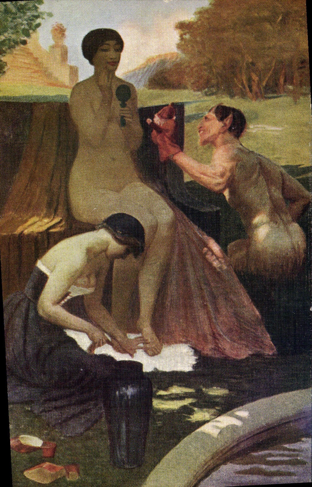 CPA La femme et le pantin Leymarie 
