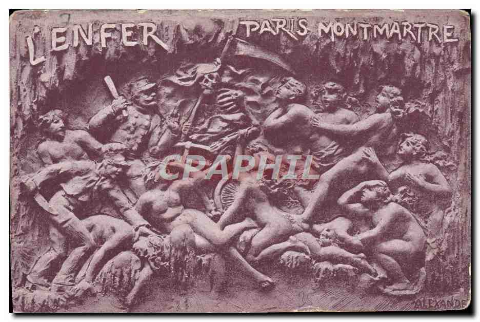 CPA L'enfer Paris Montmartre Diable
